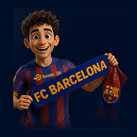 Ganador con bufanda FC Barcelona